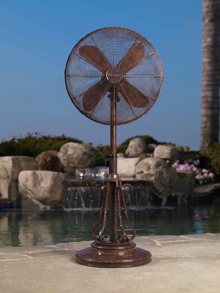 DBF0620 Marbella Outdoor Patio Fan Floor Standing Outdoor Fan by Deco